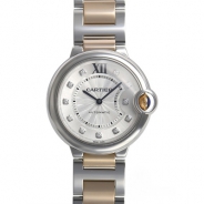 カルティエ自動巻き時計バロン ブルー 36mm W3BB0018