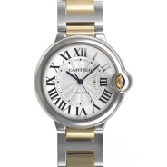 カルティエ自動巻き時計バロン ブルー 36mm W2BB0012