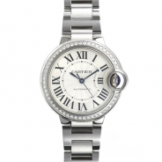 カルティエ自動巻き時計バロン ブルー 33mm W4BB0016