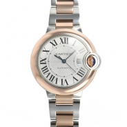 カルティエ自動巻き時計バロン ブルー 33mm W2BB0023
