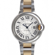 カルティエ自動巻き時計バロン ブルー 33mm W2BB0002