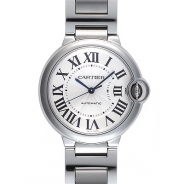 カルティエ自動巻き時計バロン ブルー 36mm W6920046