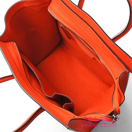 セリーヌ/CELINE/ レザーハンドバッグ/LUGGEGE/ラゲージ ミニショッパー /バーミリオン16521-3lug-27vl