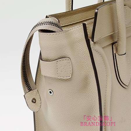 セリーヌ/CELINE/ レザーハンドバッグ/LUGGEGE/ラゲージ マイクロショッパー /クレマベージュ16779-3lug-03un