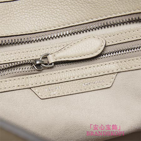 セリーヌ/CELINE/ レザーハンドバッグ/LUGGEGE/ラゲージ マイクロショッパー /クレマベージュ16779-3lug-03un