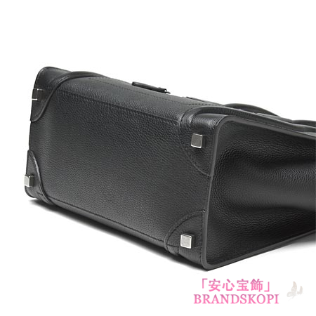 セリーヌ/CELINE/ レザーハンドバッグ/LUGGEGE/ラゲージ マイクロショッパー /ブラック16779-3lug-38no