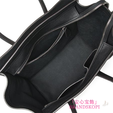 セリーヌ/CELINE/ レザーハンドバッグ/LUGGEGE/ラゲージ マイクロショッパー /ブラック16779-3lug-38no