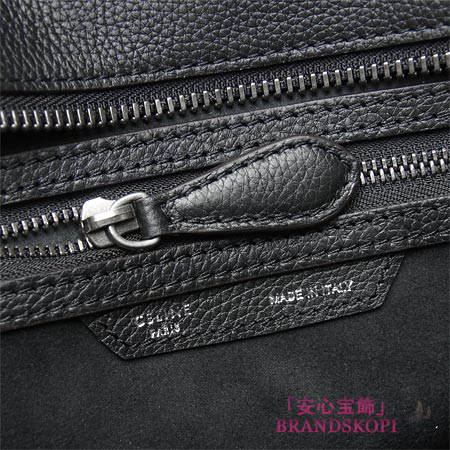セリーヌ/CELINE/ レザーハンドバッグ/LUGGEGE/ラゲージ マイクロショッパー /ブラック16779-3lug-38no