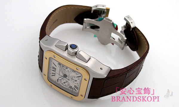 カルティエ サントス１００ クロノ  W20091X7