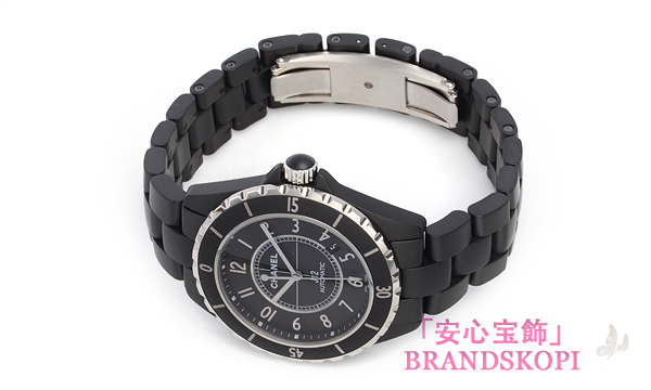 シャネル Ｊ１２ ４２ マットブラック セラミック H3131