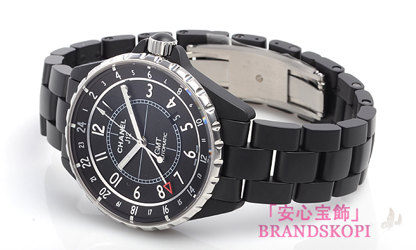 シャネル Ｊ１２ マットブラックセラミックＧＭＴ H3101