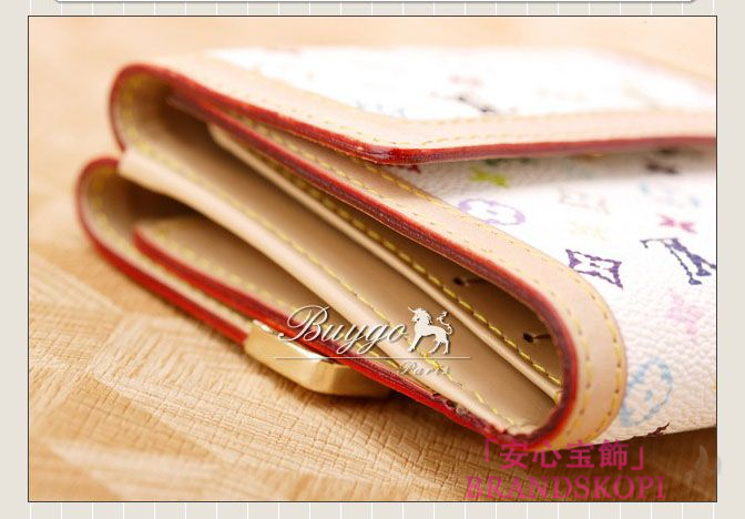 ルイヴィトン(LOUIS VUITTON) モノグラムマルチカラー ポルトモネ ビエカルトクレディ　Wホック財布　ブロン　 M92983