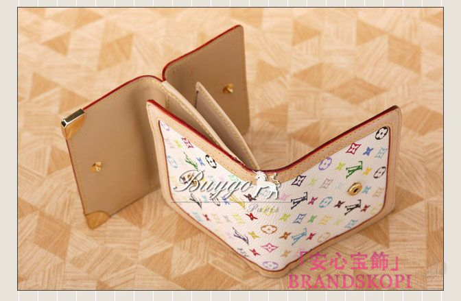 ルイヴィトン(LOUIS VUITTON) モノグラムマルチカラー ポルトモネ ビエカルトクレディ　Wホック財布　ブロン　 M92983