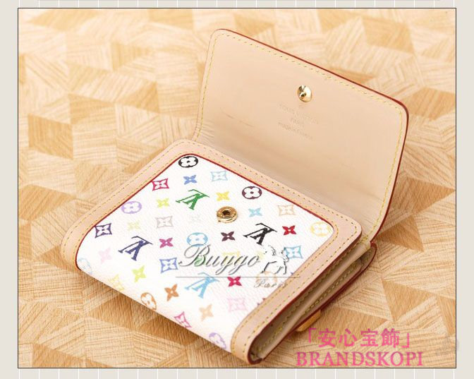 ルイヴィトン(LOUIS VUITTON) モノグラムマルチカラー ポルトモネ ビエカルトクレディ　Wホック財布　ブロン　 M92983