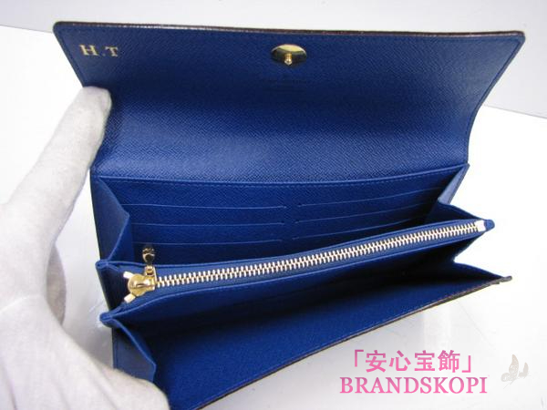ルイヴィトン　LOUIS VUITTON　ヴィトン　LV　財布　モノグラムマルチカラー　ファスナー長札　長財布　ポルトフォイユサラ　ノワールｘブルーエ　M60444