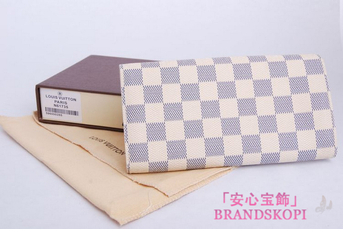 ルイヴィトン 長財布 ポルトフォイユサラ NM2 ダミエアズール N61735 LOUIS VUITTON ヴィトン 財布