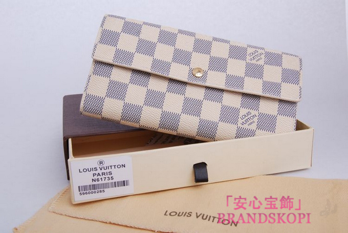 ルイヴィトン 長財布 ポルトフォイユサラ NM2 ダミエアズール N61735 LOUIS VUITTON ヴィトン 財布