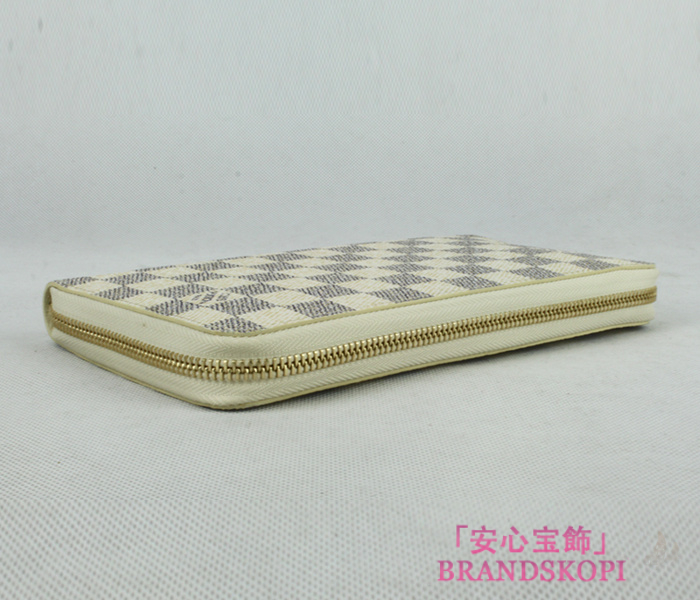 ルイヴィトンヴィトン　LV　財布　ダミエアズール　ラウンドジップ長財布　ジッピーオーガナイザー　N60012