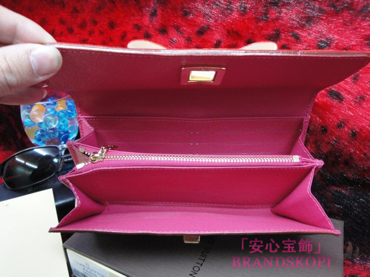 ルイヴィトン モノグラム マルチカラー ポルトフォイユサラヌー ファスナー付長財布 ノワール×グルナード 黒 ピンク M60278