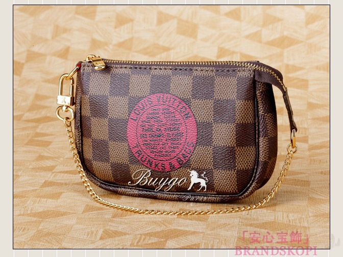 ルイヴィトン LOUIS VUITTON ミニポシェットアクセサリーポーチ T&B (N58011)ダミエ 