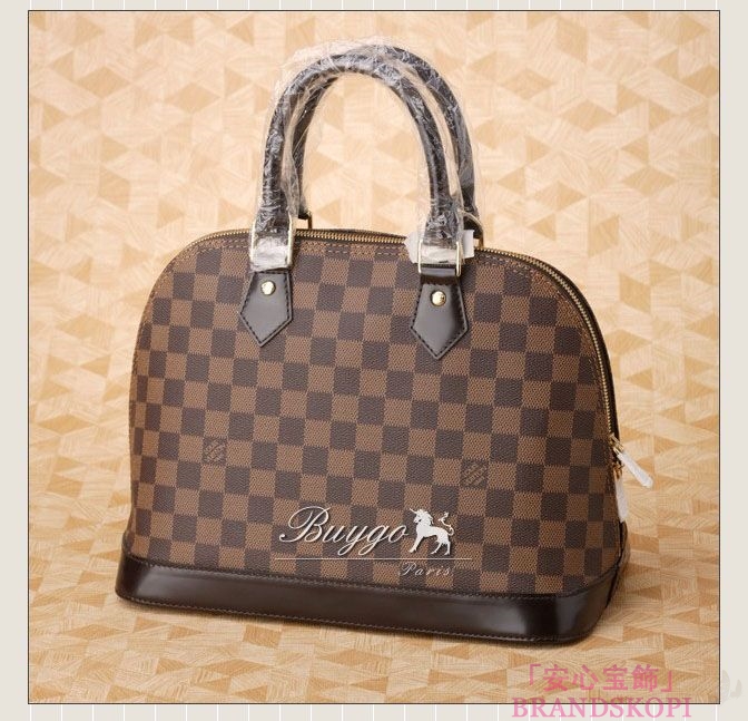 【LOUIS VUITTON】ルイヴィトン ダミエ ”アルマ” ハンドバッグ エベヌ N53151