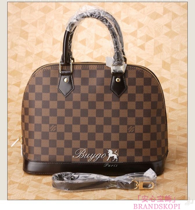 【LOUIS VUITTON】ルイヴィトン ダミエ ”アルマ” ハンドバッグ エベヌ N53151