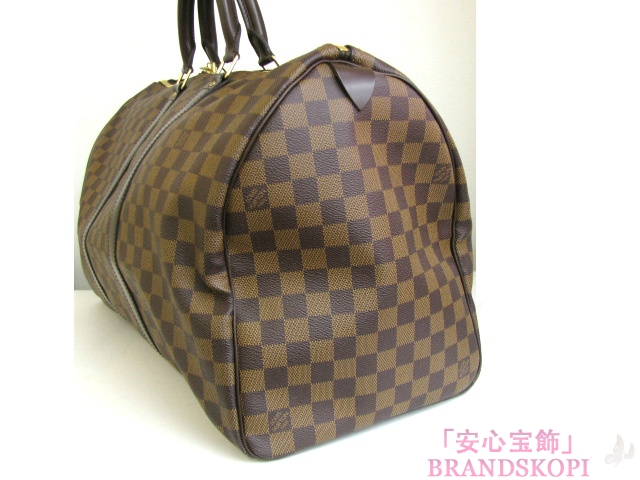 【LOUIS VUITTON】ルイヴィトン ダミエ ”キーポル50” 旅行用ボストンバッグ N41427