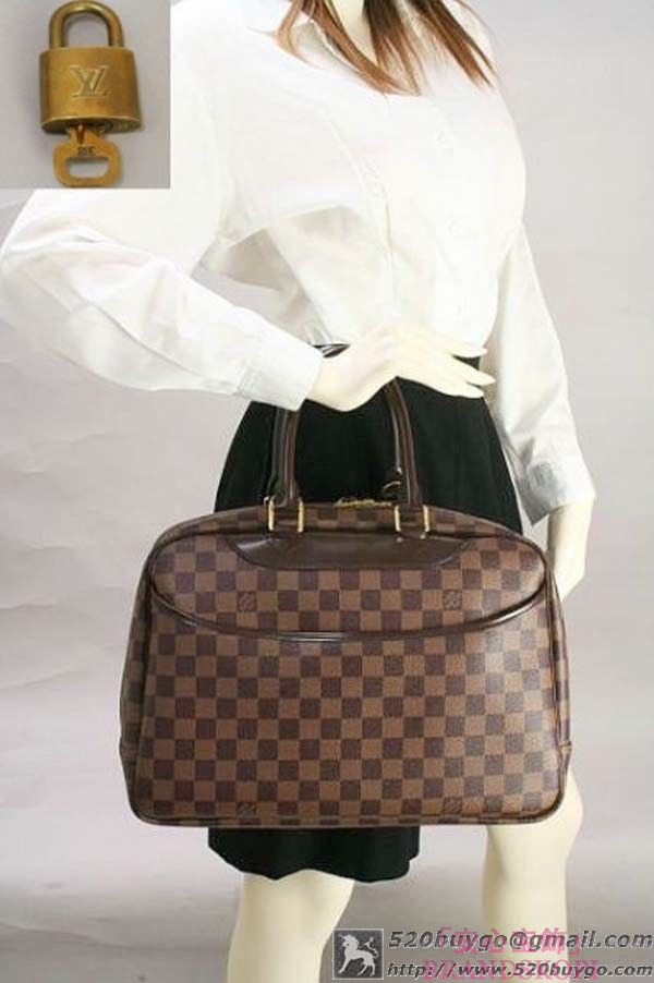 LOUIS VUITTON【ルイヴィトン】ドーヴィル N47272 スペシャルオーダー　 ボストンバッグ ダミエキャンバス レディース