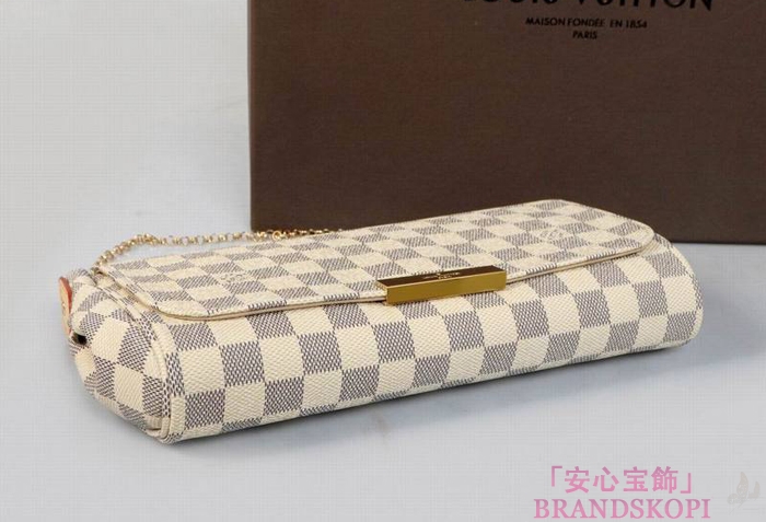ルイヴィトン LOUIS VUITTON ダミエアズール フェイボリットMM ショルダーバッグ N41275