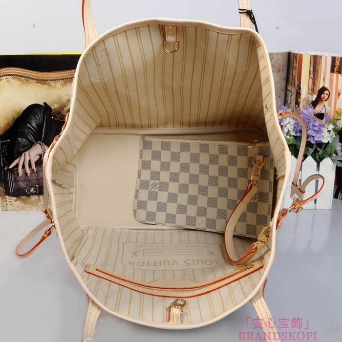 ルイヴィトン バッグ LOUIS VUITTON ダミエアズール ネヴァーフルMM トートバッグ N41361/N41360