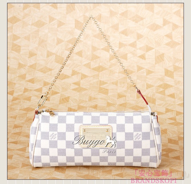 ルイヴィトンエヴァショルダーバッグアズールダミエ白N55214 LOUIS VUITTON