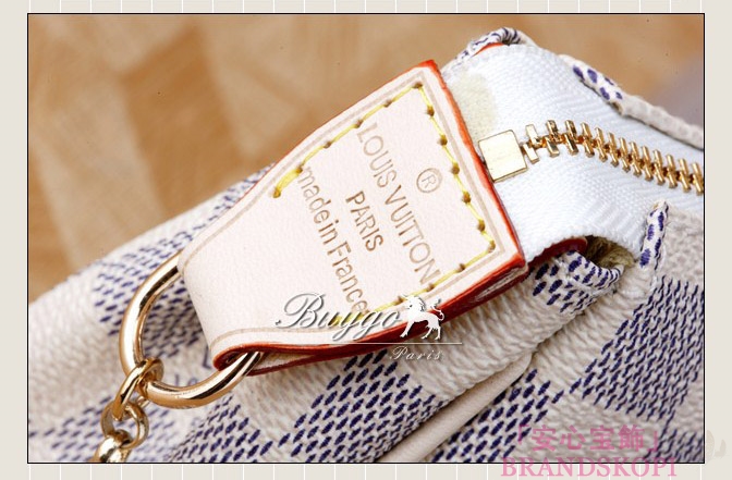 ルイヴィトンエヴァショルダーバッグアズールダミエ白N55214 LOUIS VUITTON