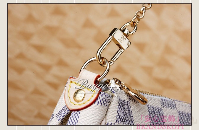 ルイヴィトンエヴァショルダーバッグアズールダミエ白N55214 LOUIS VUITTON