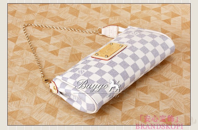 ルイヴィトンエヴァショルダーバッグアズールダミエ白N55214 LOUIS VUITTON