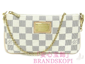 ルイヴィトン　LOUIS VUITTON　ヴィトン　LV　ダミエアズール　ポーチ　ポシェットミラMM　アズール　N60027