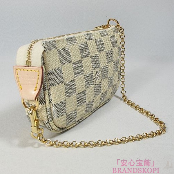 ルイヴィトン ミニアクセサリーポーチ N58010 LOUIS VUITTON ダミエアズール