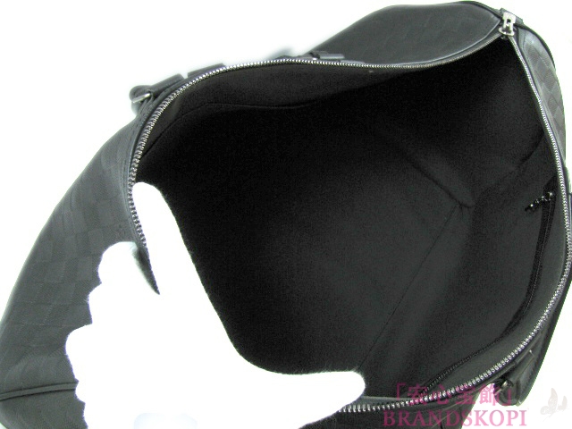 LOUIS VUITTON（ルイヴィトン）キーポルバンドリエール５５/オニキス（ブラック）/ダミエアンフィニ(N41144)