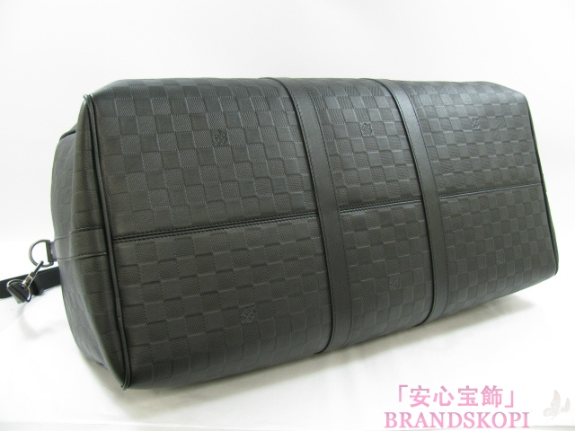 LOUIS VUITTON（ルイヴィトン）キーポルバンドリエール５５/オニキス（ブラック）/ダミエアンフィニ(N41144)