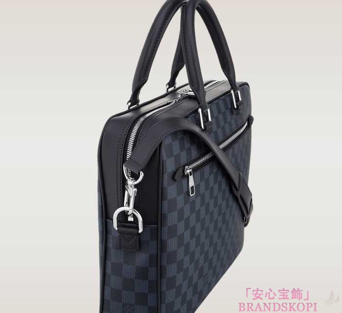 LOUIS VUITTON Damier/Cobalt ポルトドキュマンビジネス N41347