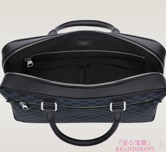 LOUIS VUITTON Damier/Cobalt ポルトドキュマンビジネス N41347