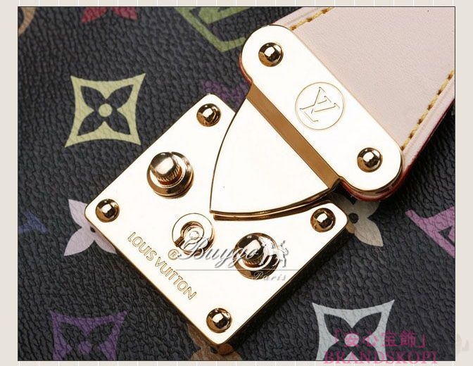 LOUIS VUITTON モノグラムマルチカラー キーポル45　ボストンバッグ　ノワール M92640