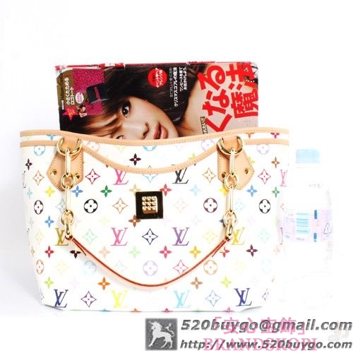 ルイヴィトン LOUIS VUITTON モノグラム マルチカラー アニーGM ショルダーバッグ ブロン M40303