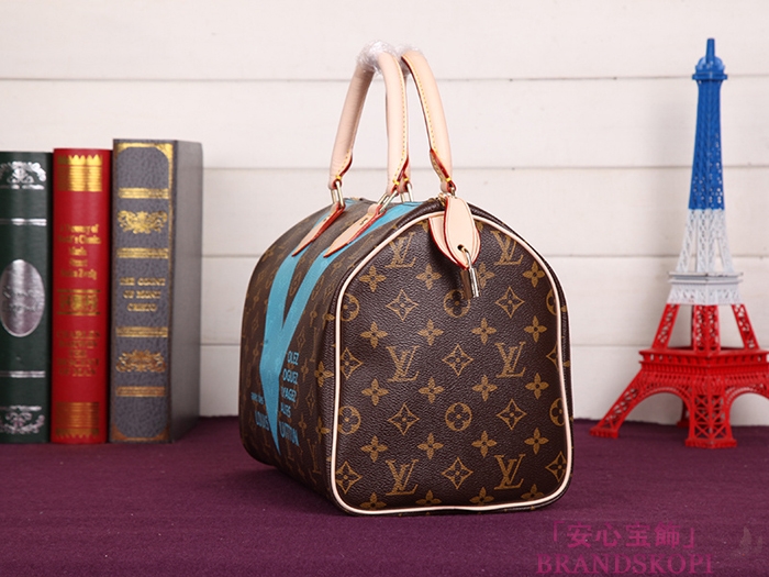 LOUIS VUITTON ルイヴィトン スピーディ30 ハンドバッグ ハンドバッグ テュルコワーズ モノグラム M41529