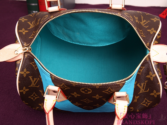 LOUIS VUITTON ルイヴィトン スピーディ30 ハンドバッグ ハンドバッグ テュルコワーズ モノグラム M41529