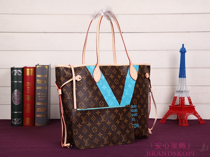 LOUIS VUITTON ルイヴィトン ネヴァーフルMM トートバッグ トートバッグ テュルコワーズ モノグラム M41601