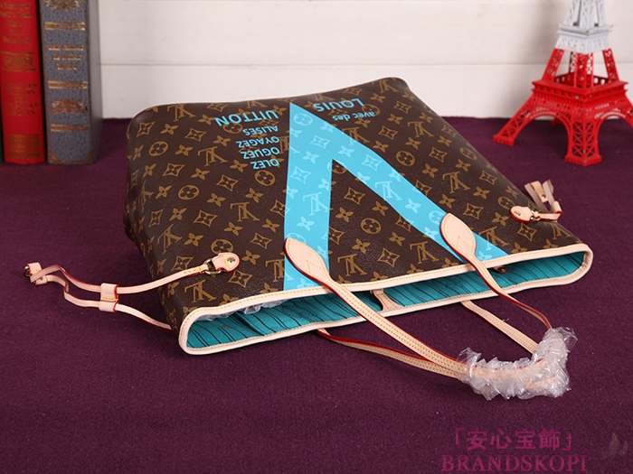 LOUIS VUITTON ルイヴィトン ネヴァーフルMM トートバッグ トートバッグ テュルコワーズ モノグラム M41601
