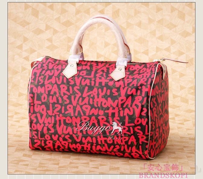 【LOUIS VUITTON】ルイヴィトングラフィティ スピーディ30 フューシャ M93704