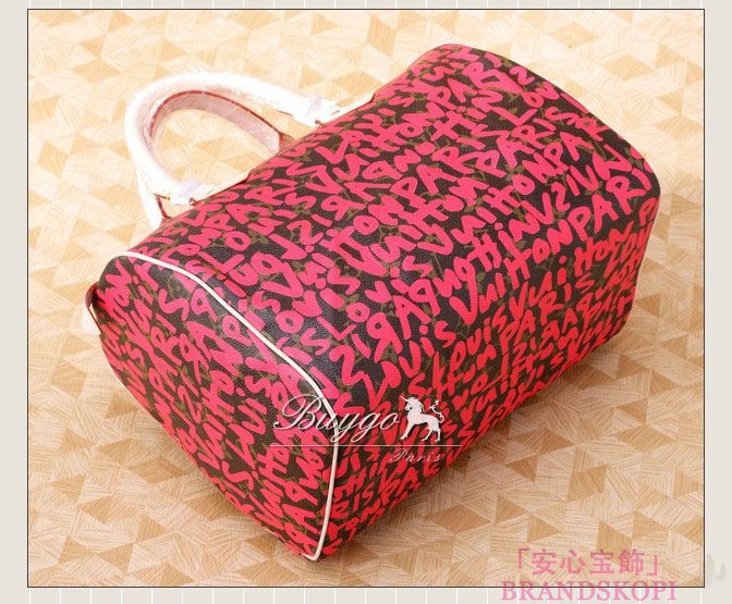 【LOUIS VUITTON】ルイヴィトングラフィティ スピーディ30 フューシャ M93704