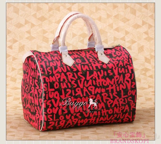 【LOUIS VUITTON】ルイヴィトングラフィティ スピーディ30 フューシャ M93704