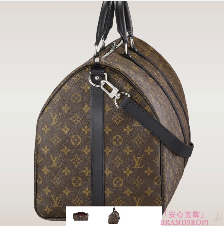 LOUIS VUITTON（ルイヴィトン）キーポルバンドリエール55/モノグラムマカサー/ボストンバッグ(M56714)